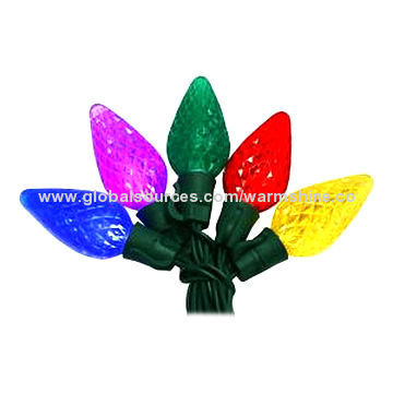 Multi-color C6/C7/C9 LED String Lights, 50,000-hour Average Running Time