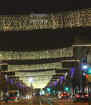 Garland Street Christmas Curtain Lights Decorations