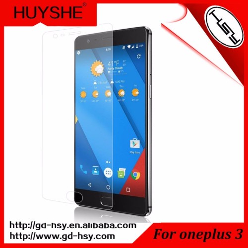 HUYSHE cellphone glass screen protector for oneplus 3 0.3mm tempered glass screen protector