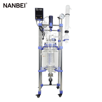 Chemical 10L Jacketed Glass Reactor Pilot Plant Reactor