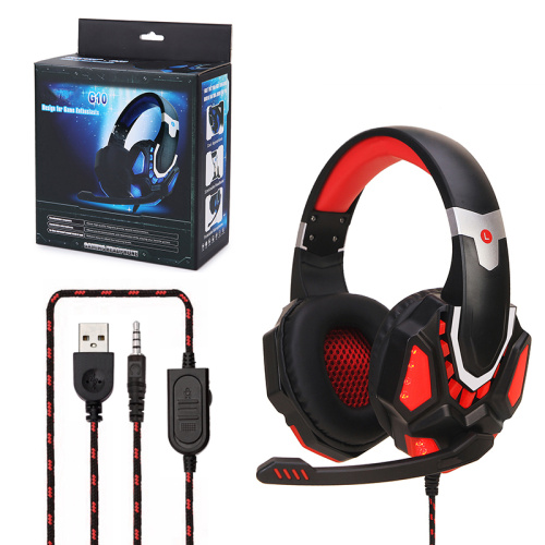 headset para jogos de iluminação LED com molde privado