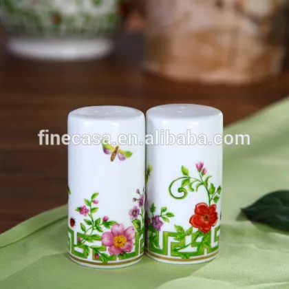 In April Elegant Fine Super White Porcelain Spice Bottle