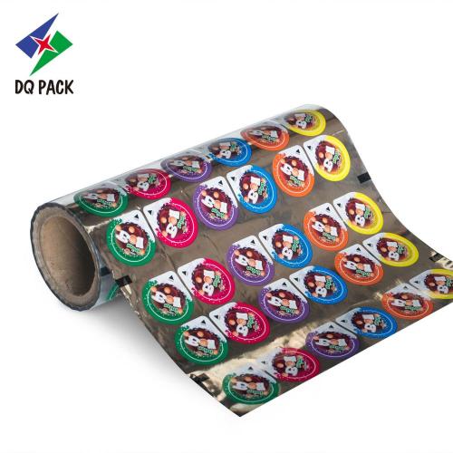 DQ Pack Fleksibel Cup Sealing Packaging Film Laminated Packaging Roll Stock