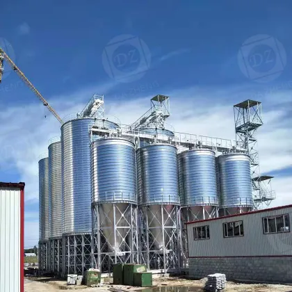 Steel plate silo for beer raw materials