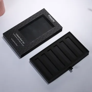 Custom Black Shiny Design Luxury Drawer Gift Box