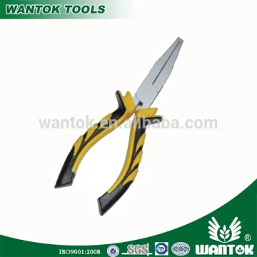 Flat nose pliers heavy duty comfortable TPR handle Germany type