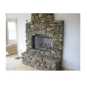 Slate Brick Outdoor Fireplace Garden Fire Surround