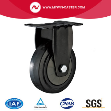 American Medium-light Duty Plate Rigid Rubber Caster