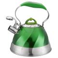 Painting Green Stainless Steel Whistling Kettle