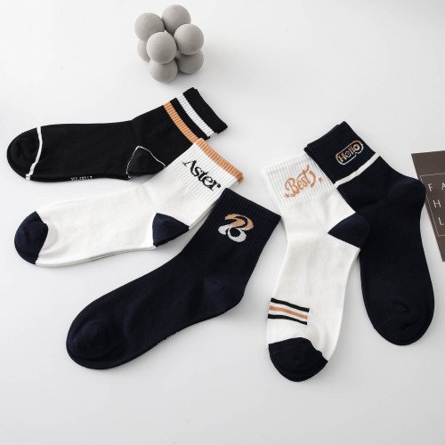 Высокія эластычныя шкарпэткі сярэдняга крыніча для мужчын