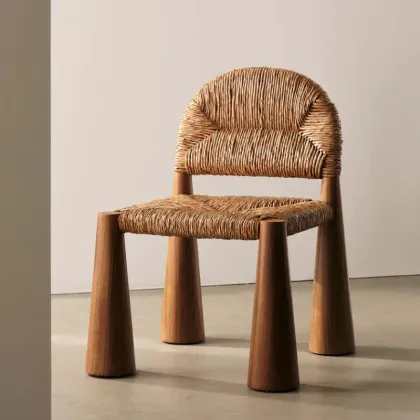 Modern Italian Rattan Chair for B&B and Restaurant Dining