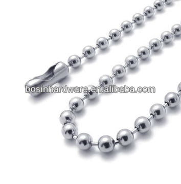 Fashion High Quality Metal Stainless Steel Bead Chain Necklace