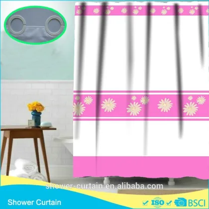 POLYESTER FABRIC LITTLE DAISY BATHROOM CURTAIN