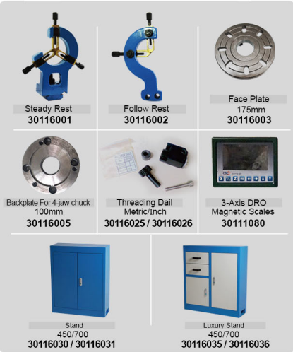 Brushless lathe series Swing over bed 180 mm