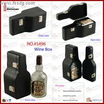 black standard Chivas wine bottle packaging box