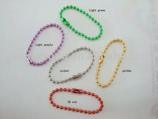 multiful color metal ball chain