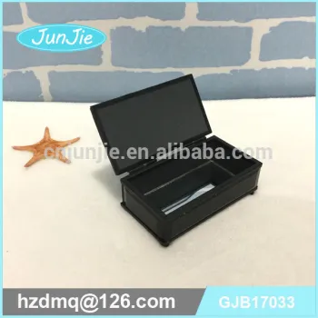 black glass jewellry box black mirror storage box