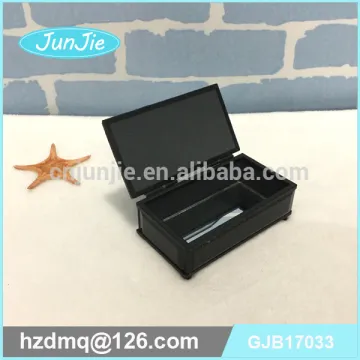 black glass jewellry box black mirror storage box
