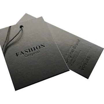 Printed clothing shirt paper label tag