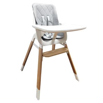Cadeira alta para bebê com 3 posições de pedal ajustáveis