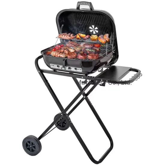 Portable Charcoal  Grill Folding Barbecue Grill Outdoor Cooking Grills and Smokers for BBQ Camping Patio Picnic Backyard, 1