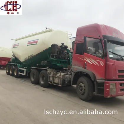 Changhong Brand Pneumatic Dry Bulk Cement Transport Tanker Semi Trailer