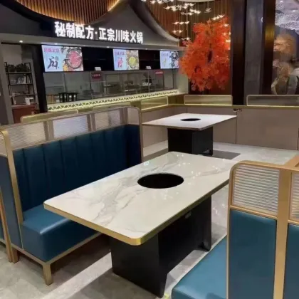 Western-style fine dining restaurant sofa