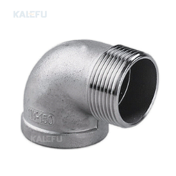 Equal Diameter 90° Elbow with Male Threads in 304/316 Stainless Steel: Industrial Pipe Fitting and Joint Accessory