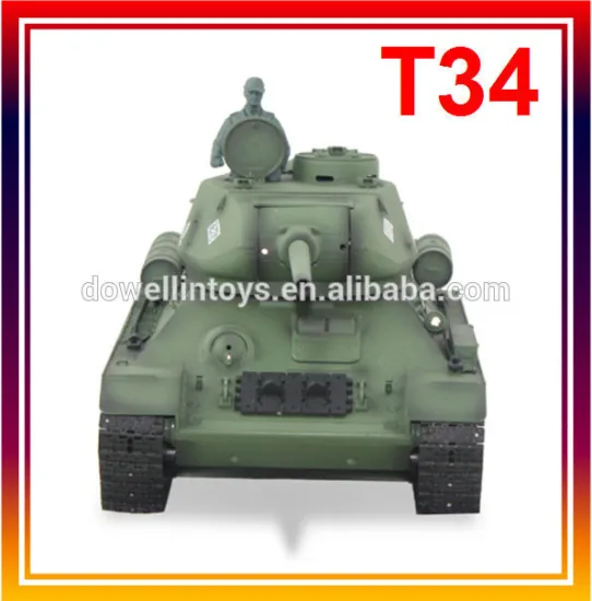 2.4 GHz 1/16 Russian T34 RC Tank with 6mm BB shot function