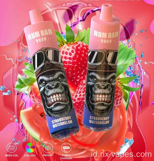 Rum Bar 9000 Puffs Vape Wholesale