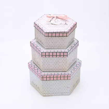 Hexagon Shape Origami Paper Gift Box