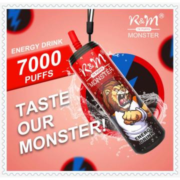 Перезаряжаемая одноразовая POD R &amp; M Monster 7000 Puffs