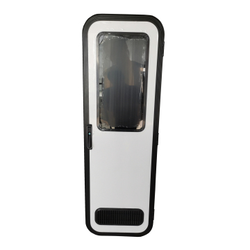 TONGFA Aluminum Alloy Frame Three-Point Linkage Lock Caravan Door with Screen Door