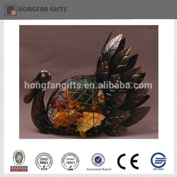 decorative metal turkey thanksgiving figurines decoration