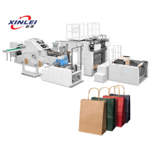 Roll Feeding Semi Automatic square bottom Paper Bag Maker Machine