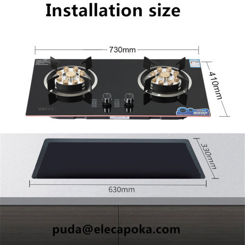 Teknologi Lanjutan Gas Hob Stainless Steel