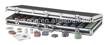 poker chip set 500pcs poker chips aluminium case set