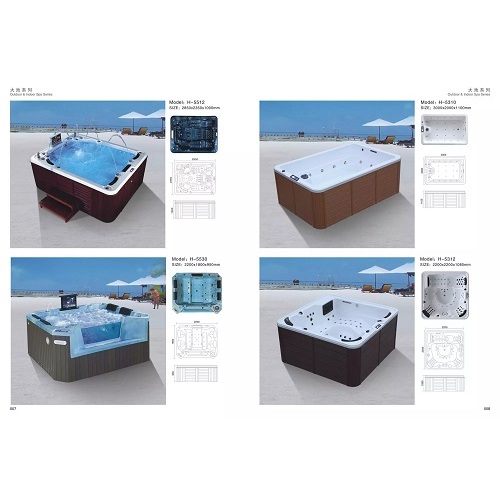 Jacuzzi Salt Water Hot Tub Home Perfect Outdoor Massage Spa Hot Tub