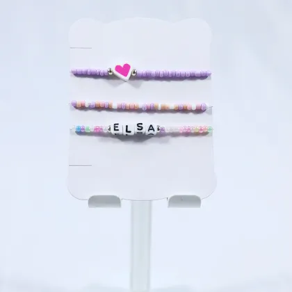 polymer clay beads soft pottery beads bracelet