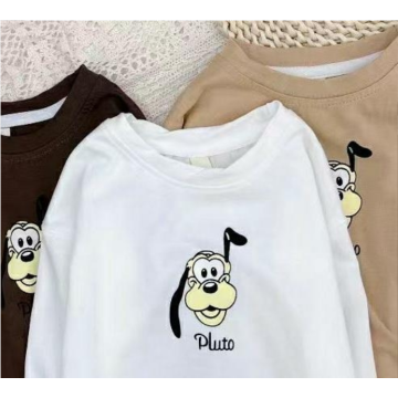 Long Sleeves Crew Neck Cartoon Printing Baby Sweater