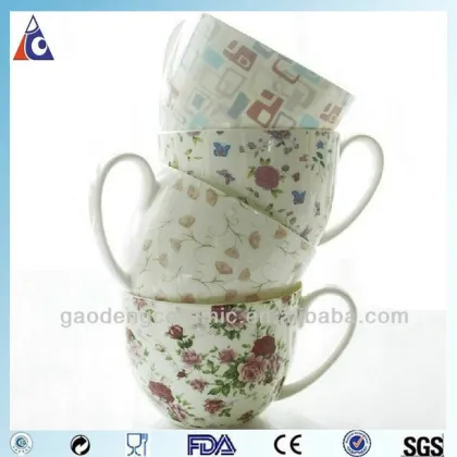 12 oz large cute soup mugs