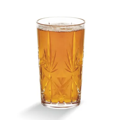 Unbreakable Polycarbonate Highball Glass with Collin Glass Fancy Decor