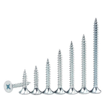 High Quantity M6x20mm Zinc Plated Cross Recessed Countersunk Head Wood Screws in DIN 7997 Standard