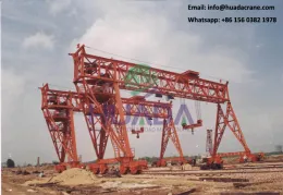 150 ton mobile double girder truss gantry crane