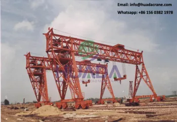 150 ton mobile double girder truss gantry crane