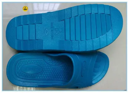 high quality blue color SPU material cleanroom ESD SPU slippers