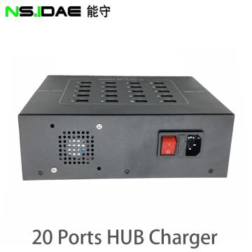 قم بتوصيل وتشغيل 20 منفذًا USB2.0 200W