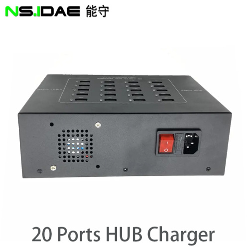 Plug and play 20-port USB2.0 200W