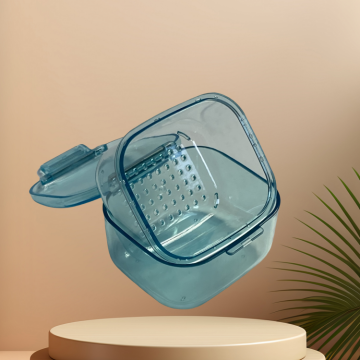 Denture Bath Box Cup, No-Leak Denture case