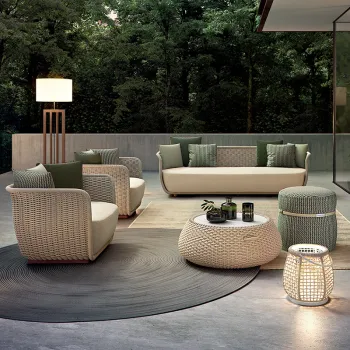 Modern Luxury European Outdoor Rope Weaving Modular Sofa Sets for Garden and Patio